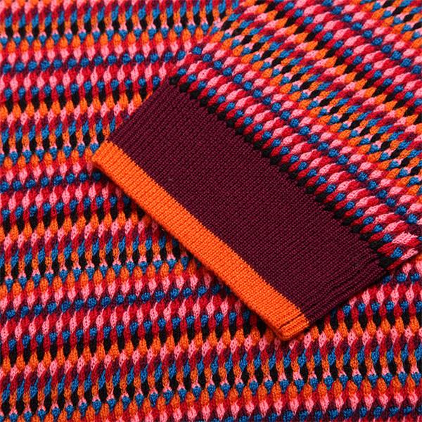 kenzo/高田贤三 男针织衫 羊毛材质针织纹路罗纹饰边圆领男士羊毛衫