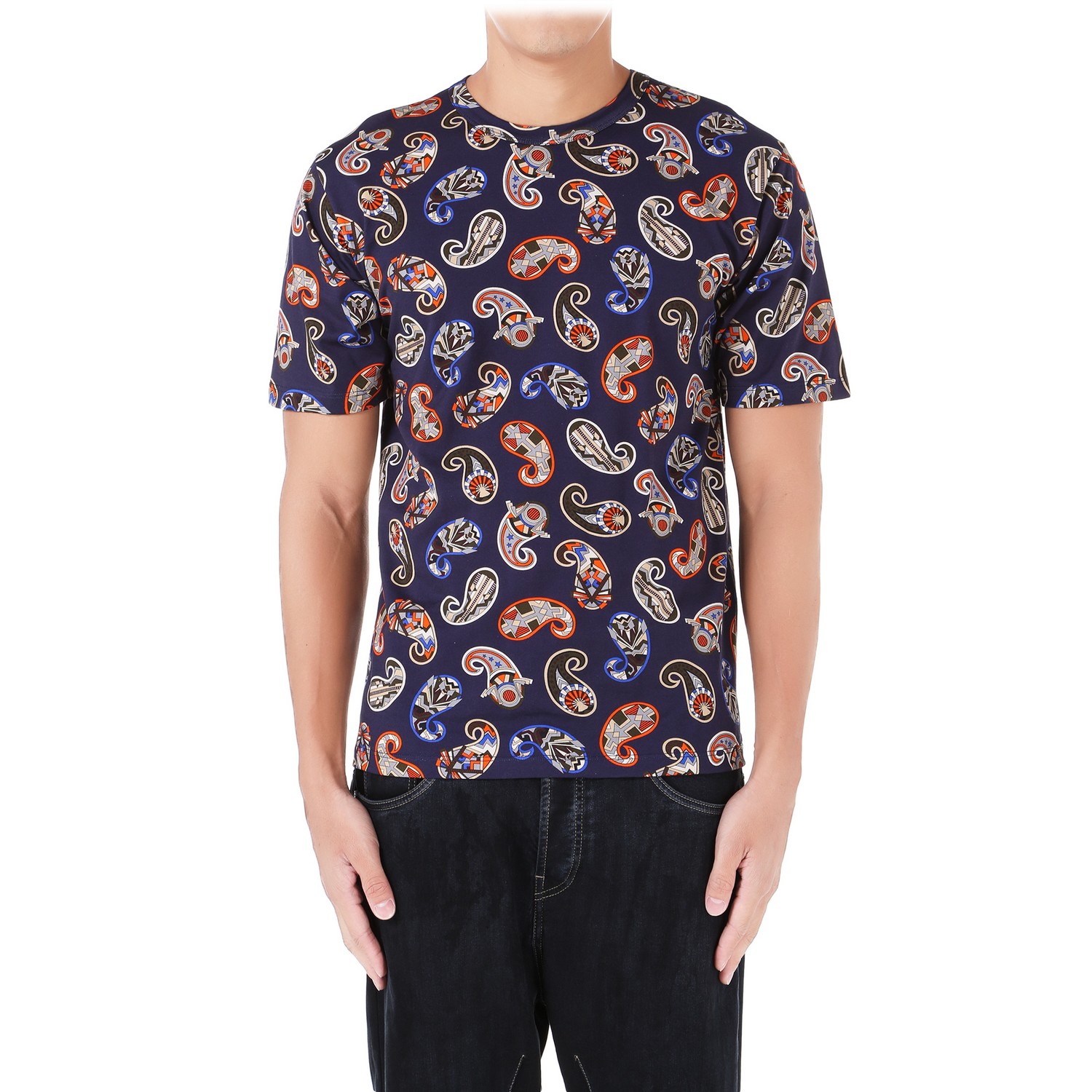 msgm/msgm腰果花图案印画t恤 1940mm39154708