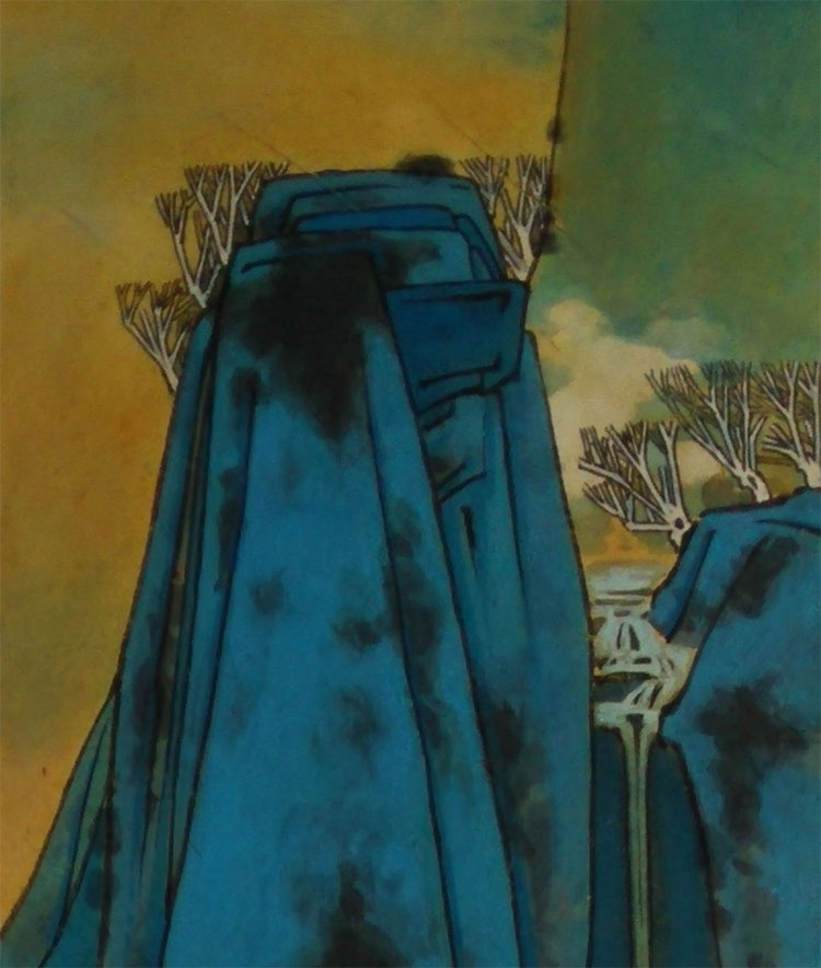 杨晓东《飘云系列之三》当代水墨