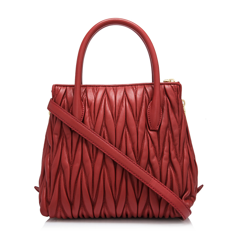 miumiu/缪缪 红色小羊皮手提包