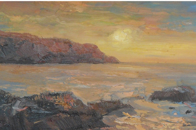 宫向阳《大海1》布面油画 风景