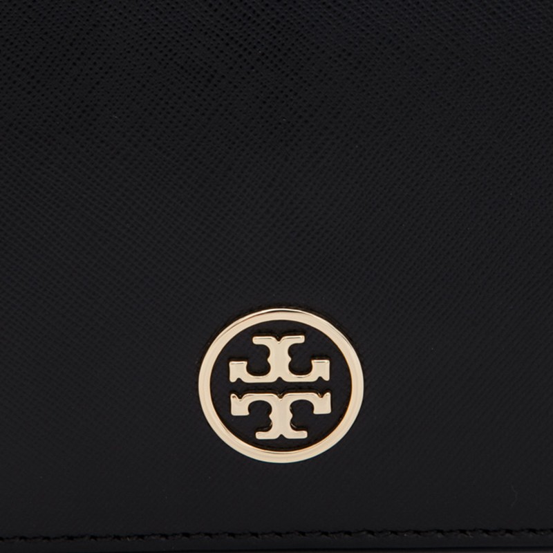 tory burch/汤丽柏琦黑色真皮女士单肩包