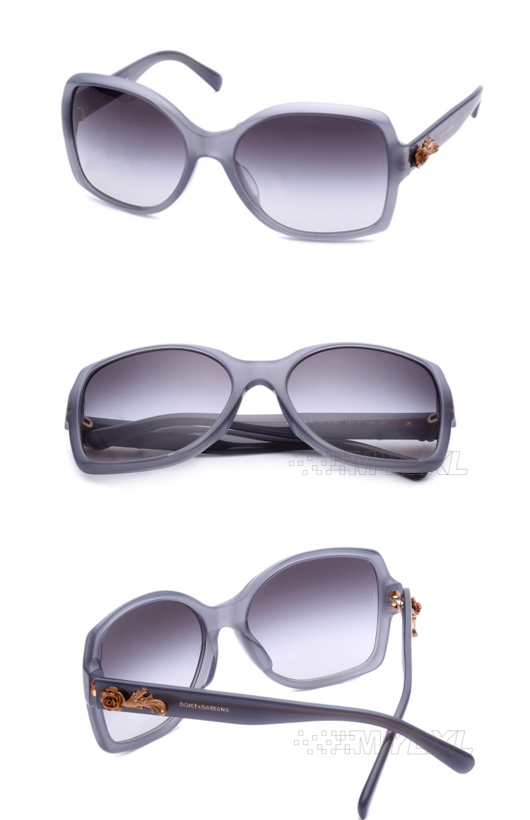 dolce&gabbana/杜嘉班纳高鼻托亚版太阳镜 dg4168-a女士金色花朵奢华