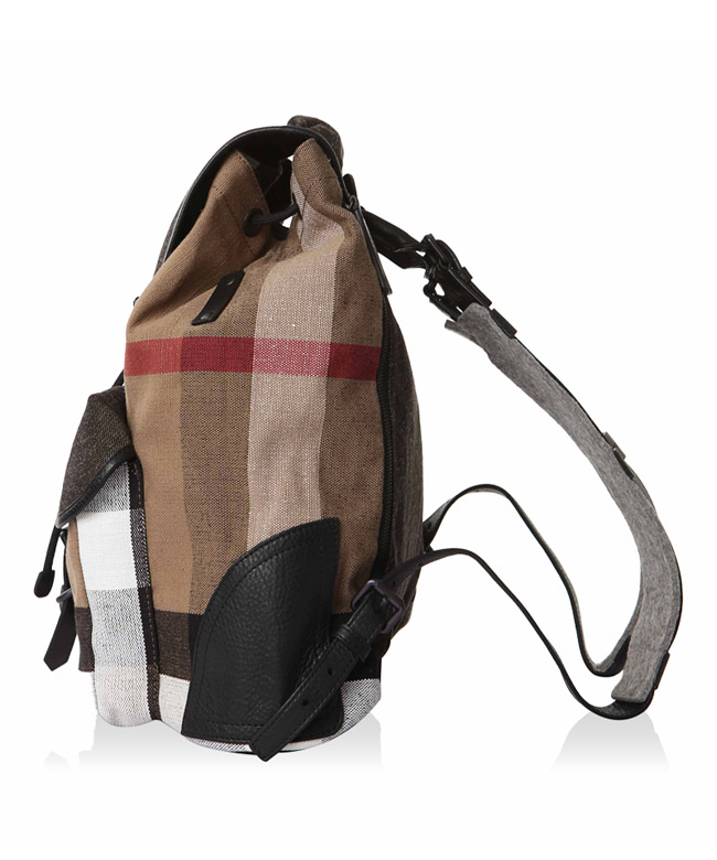 burberry/博柏利 男士canvas check格纹 帆布/配皮