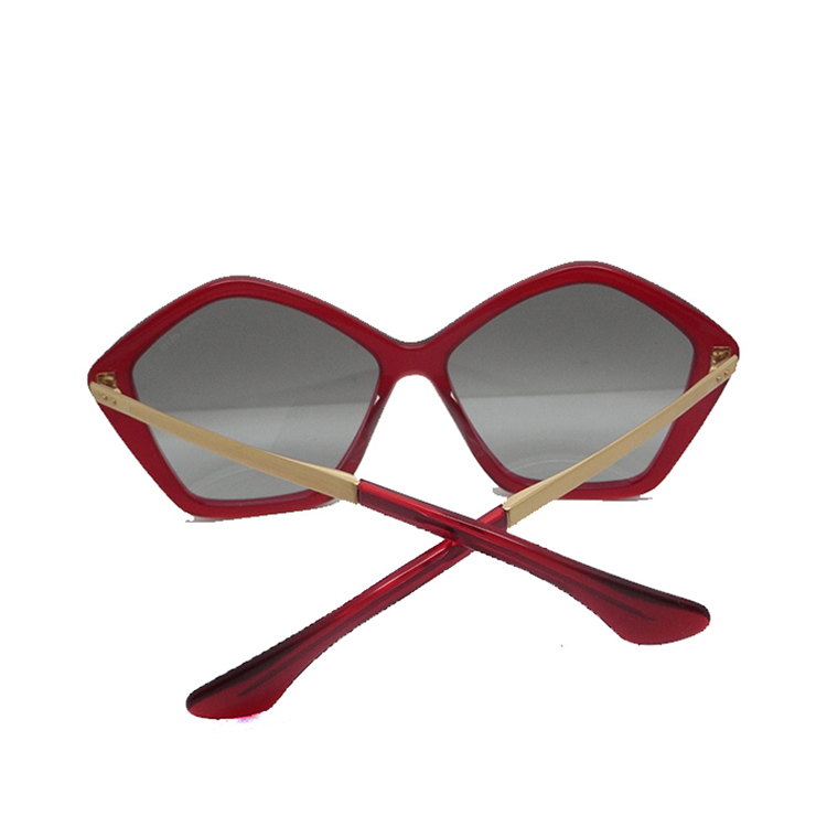 miumiu/缪缪 五边形红色女款太阳眼镜 ( 夏季新款)