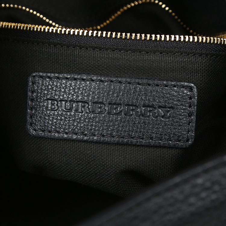 burberry/博柏利 女士sycamore中号格纹织物/配皮搭扣开合单肩包