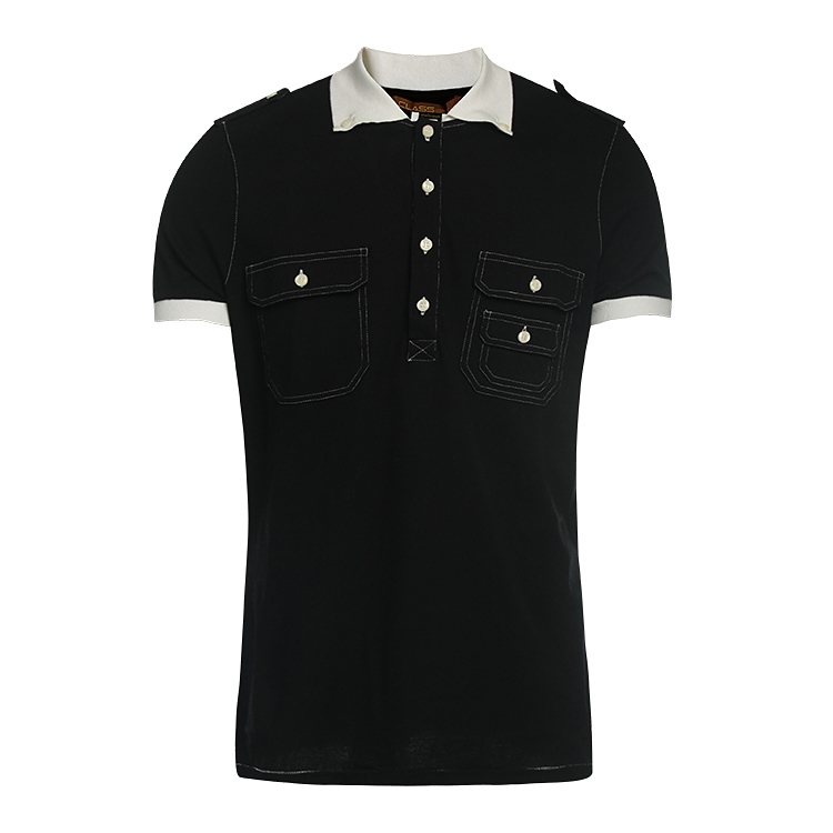 class roberto cavalli/经典罗伯特卡沃利深色男士t恤-马球衫