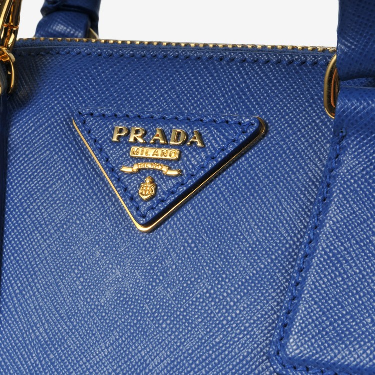 prada/普拉達 女士藍色牛皮單肩包ml