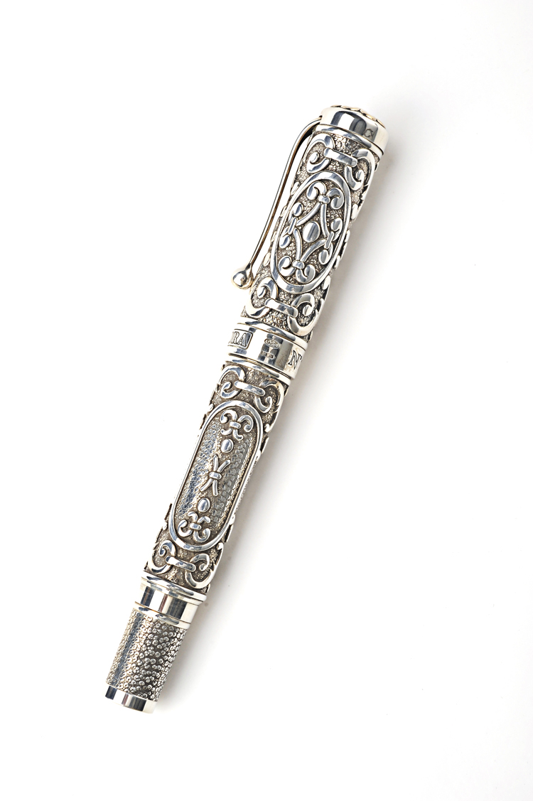 aurora奥罗拉 切利尼系列纯银自来水笔钢笔 921me