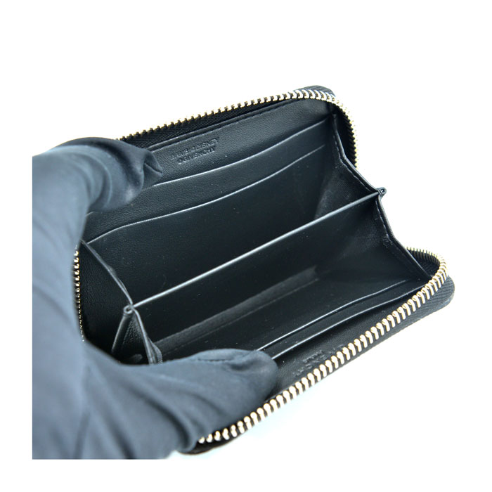 givenchy/纪梵希 爆款狗头图案中性款式 saffiano皮革 零钱包 卡包