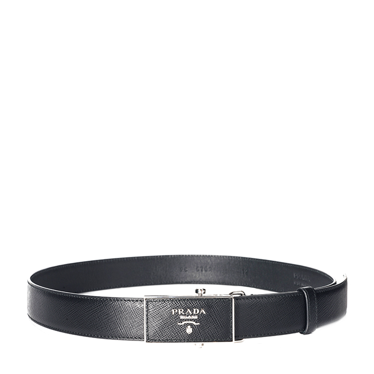 腰带】prada/普拉达 黑色真皮板扣腰带 105cm【正品 价格 图片】