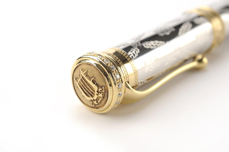 aurora奥罗拉 威尔第系列钻石铂金自来水笔钢笔 932me