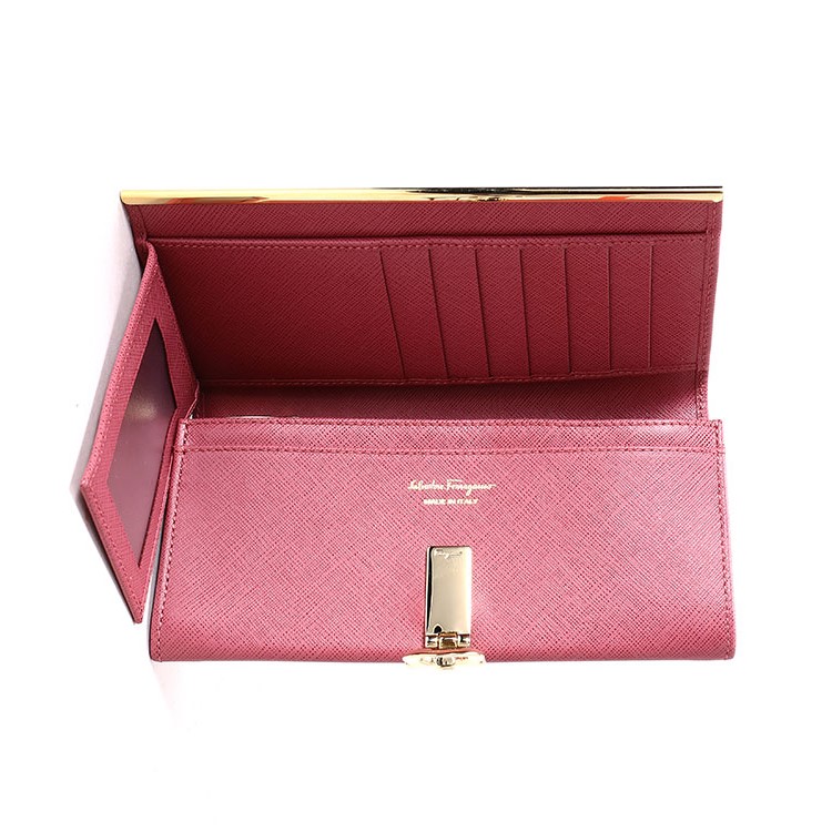 ferragamo/菲拉格慕 女士牛皮长款装饰钱包