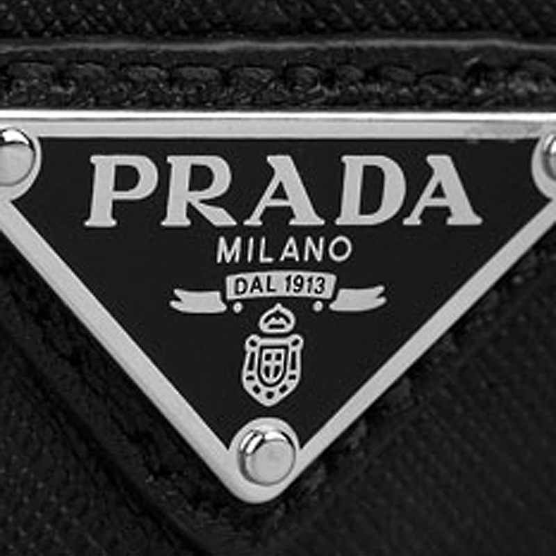 prada/普拉达 黑色牛皮拉链手提包公文包