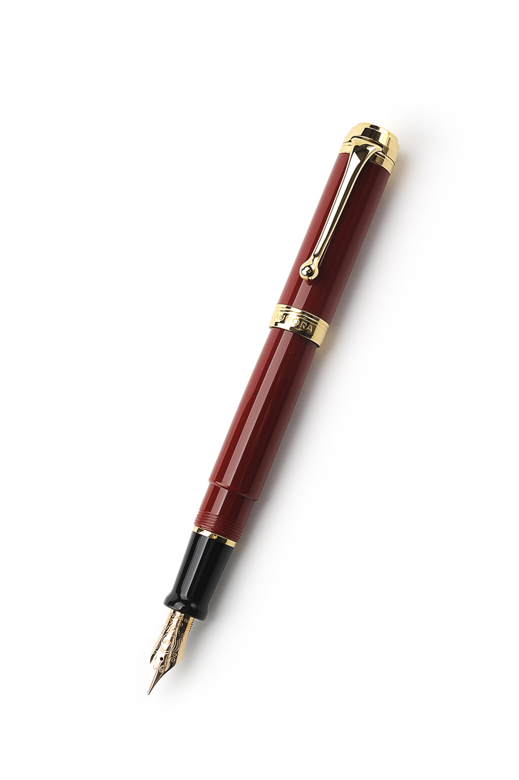 aurora奥罗拉 泰伦系列红色镀金自来水笔钢笔 d12xm