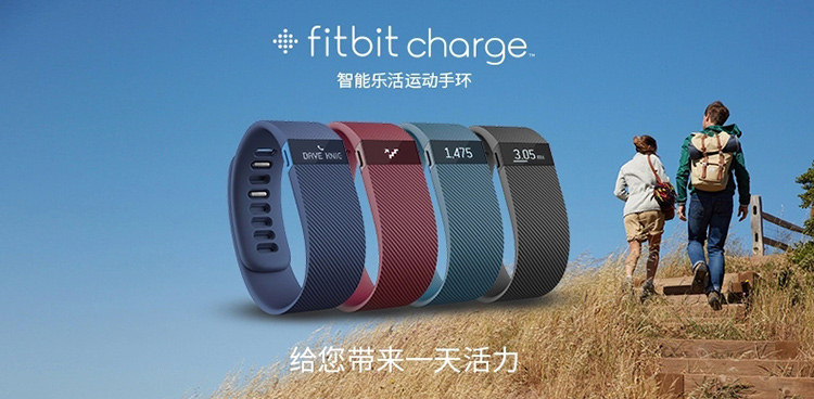 fitbit/fitbit charge 时尚智能手环 运动蓝牙手表计步器