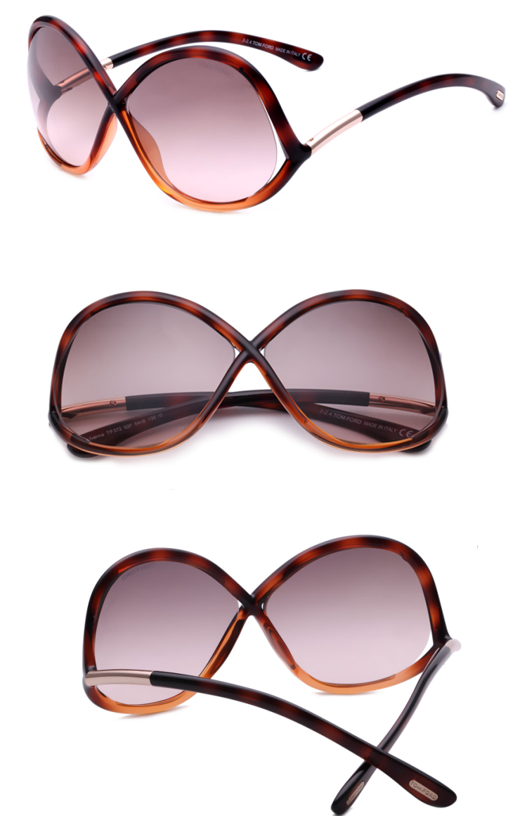 tom ford/汤姆福特太阳镜 tf372 经典8型logo墨镜 女士optyl 眼镜