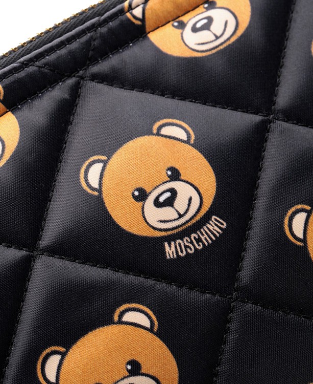 【moschino莫斯奇诺 手拿包】moschino/莫斯琦诺 小熊菱格手拿包