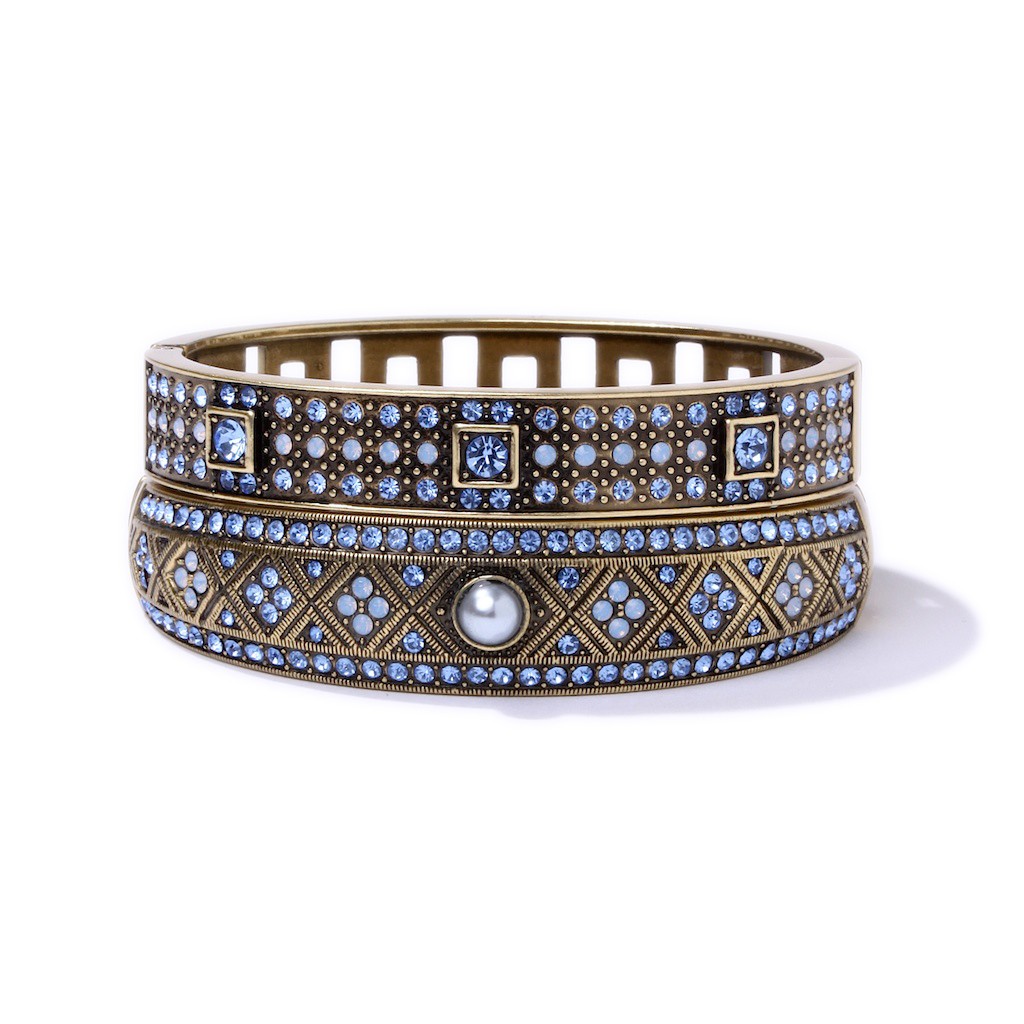 heidi daus/heidi daus 蓝色镶水晶异国风情手镯 b3091v1c18sm