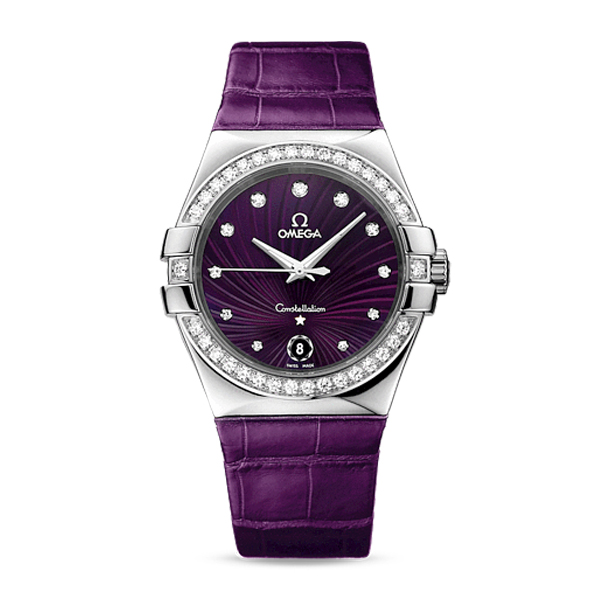 omega/欧米茄星座双鹰精钢石英女表(123.18.35.60.60.001)