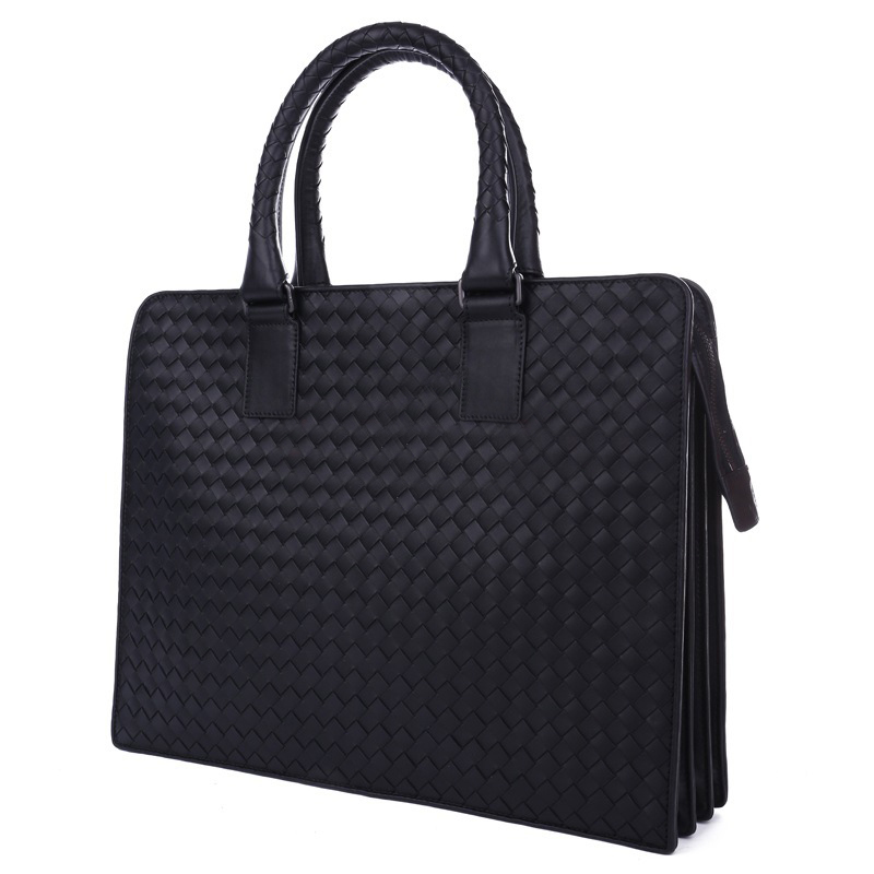 bottega veneta/葆蝶家 男士牛皮编织公文包
