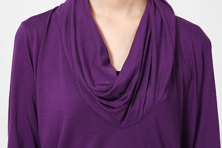 hugo boss/雨果波士女士t恤-女士橙牌紫色莫代尔纤维休闲长polot恤