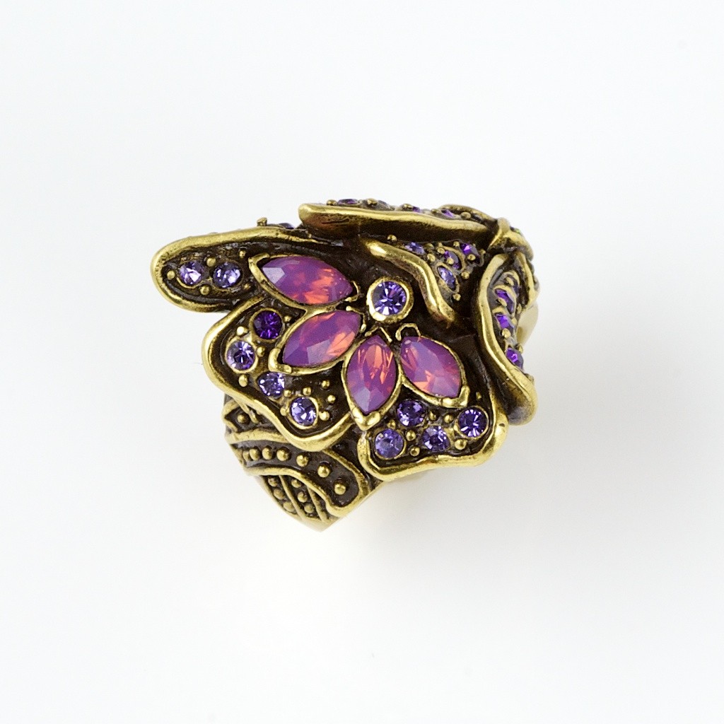 heidi daus/heidi daus 异国风情紫花型特色戒指 r3084v1c2s08