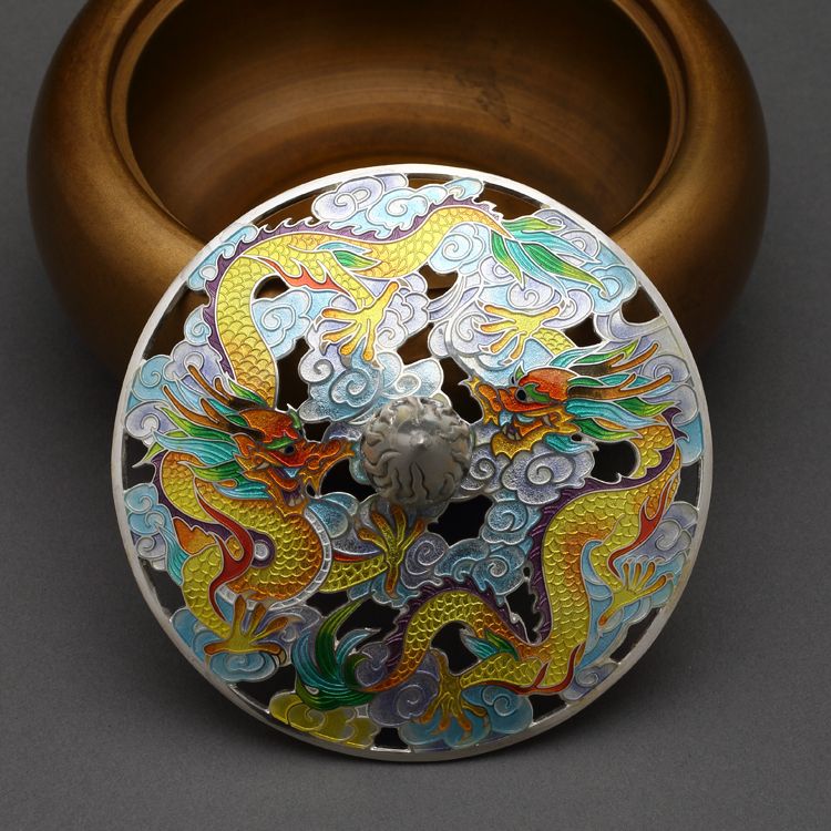 xiongshi/熊氏珐琅 龙戏珠香炉 限量定制