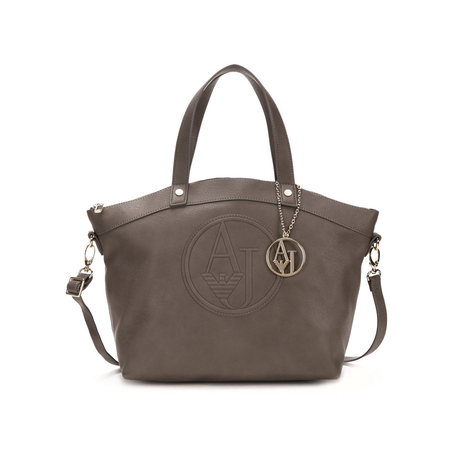 armani jeans/阿玛尼牛仔 女士印花灰色单肩包