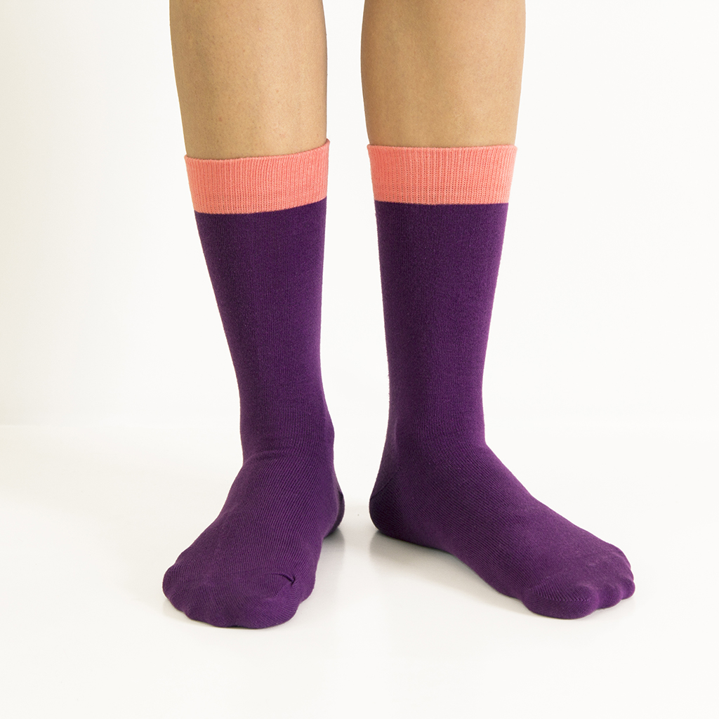 ballonet socks/ballonet socks 女袜36-40码 袜子 棉袜 紫红色 block