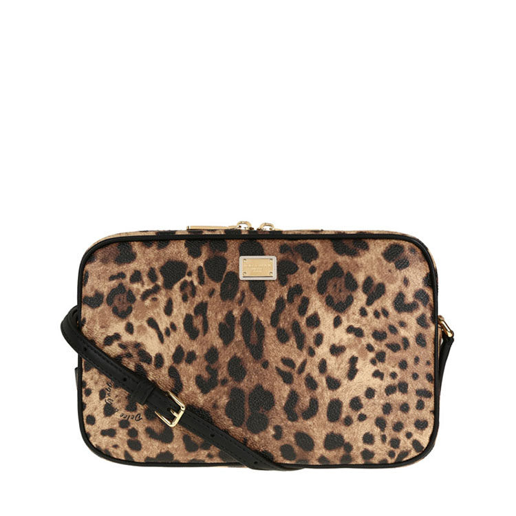 dolce&gabbana/杜嘉班纳 女士牛皮豹纹斜挎包bb5670 经典豹纹