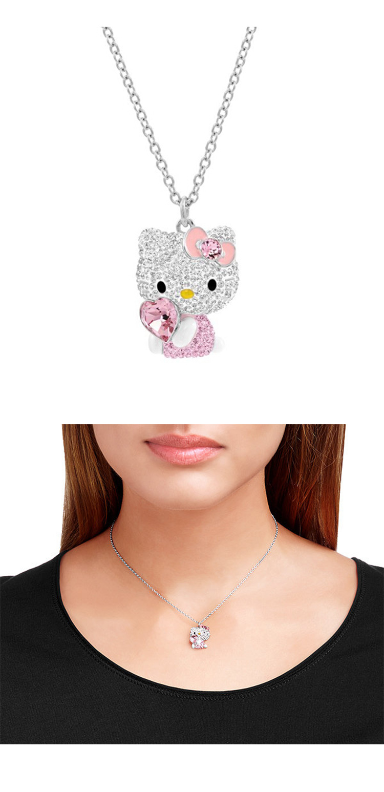 swarovski/施华洛世奇 hellokitty粉心项链5113262粉色