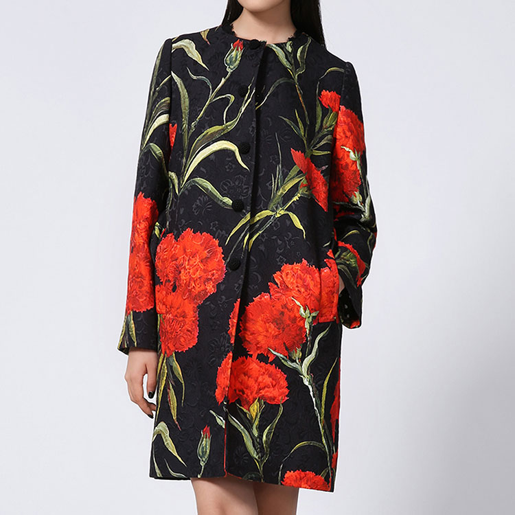 dolce&gabbana/杜嘉班纳女士外套-女棉 粘纤时尚大衣 断码