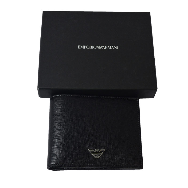 emporio armani/安普里奥阿玛尼 男士真皮钱包 黑色