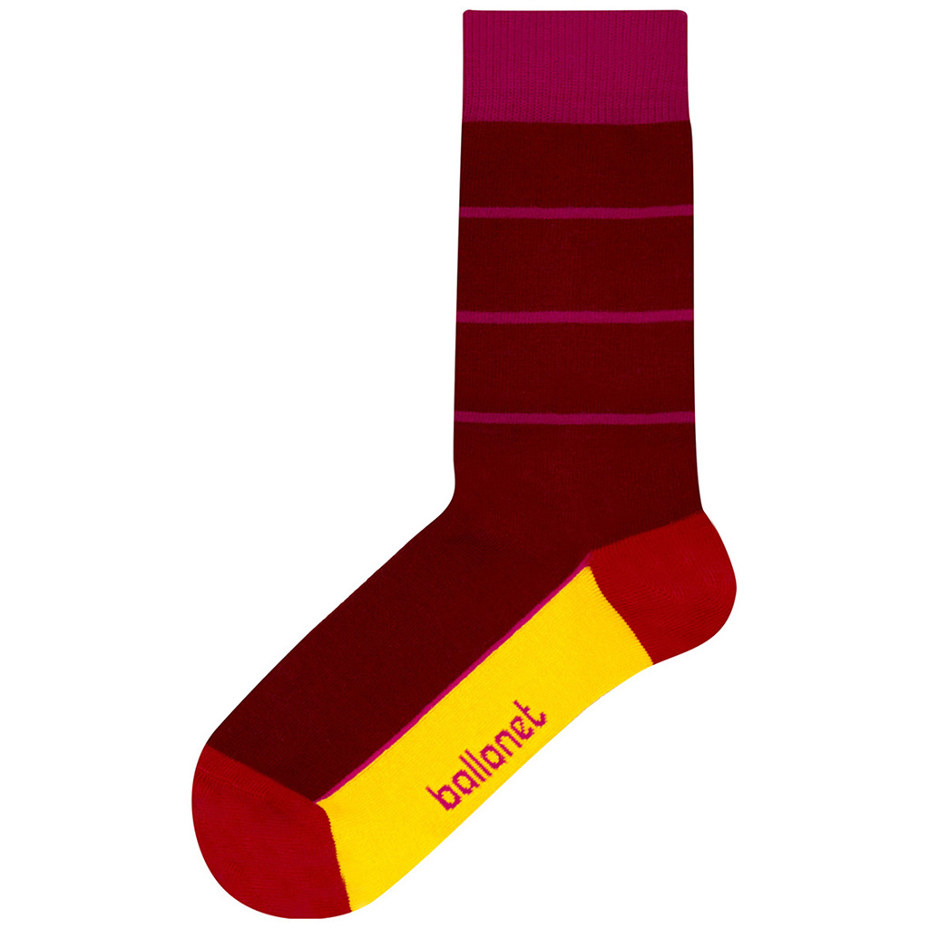 ballonet socks/ballonet socks 女袜36-40码 袜子 棉袜 红黄条纹