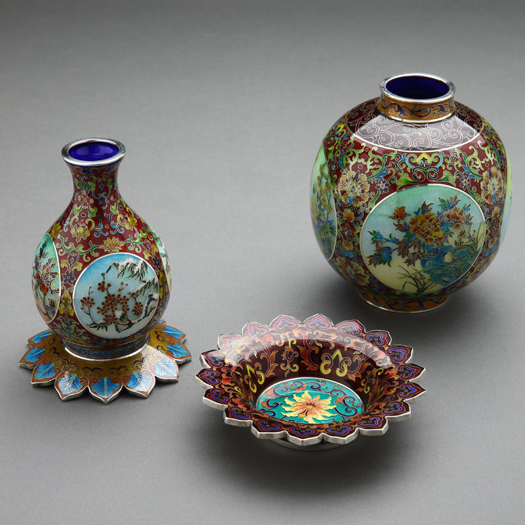 xiongshi/熊氏珐琅 四季福禄瓶 限量定制