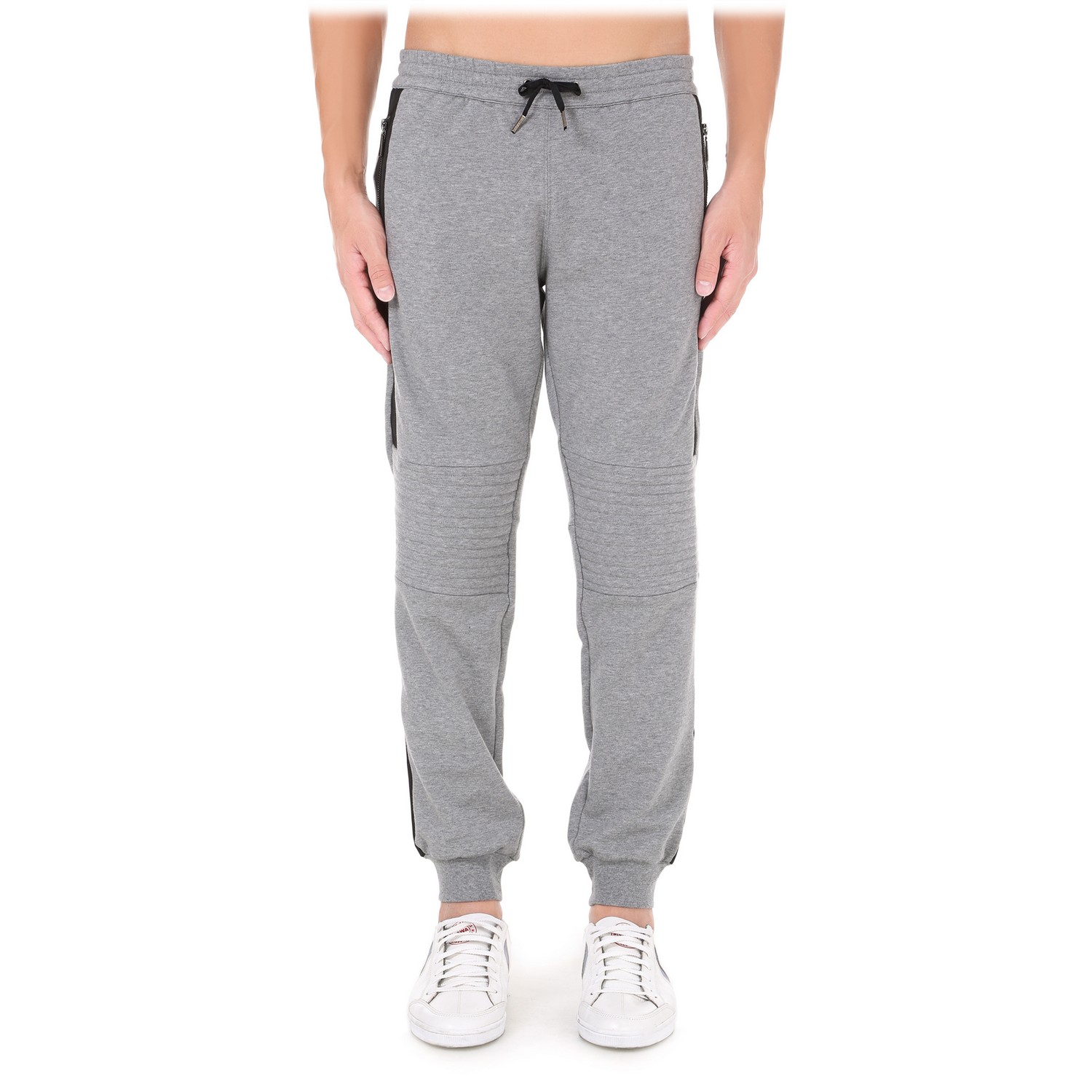 richmond/里士满男士弹性裤头灰色运动裤