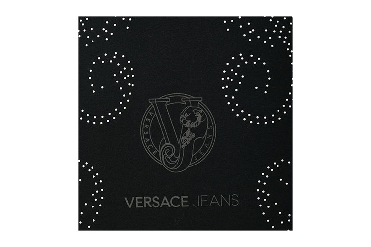 versace jeans/範思哲牛仔 男士t恤 黑色潮流logo長袖t恤