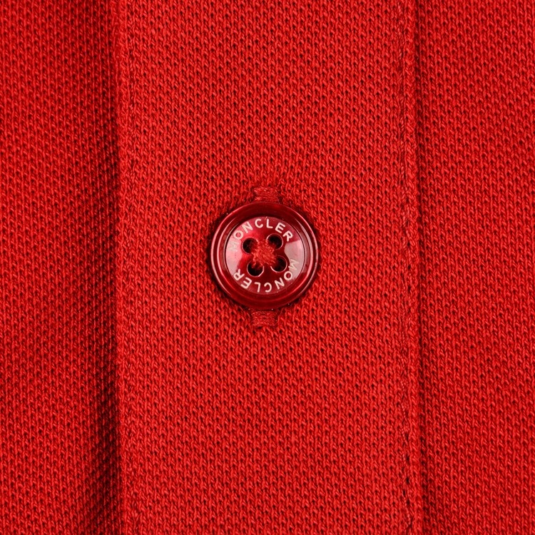 moncler/蒙克莱 男士红色短袖polo衫t恤