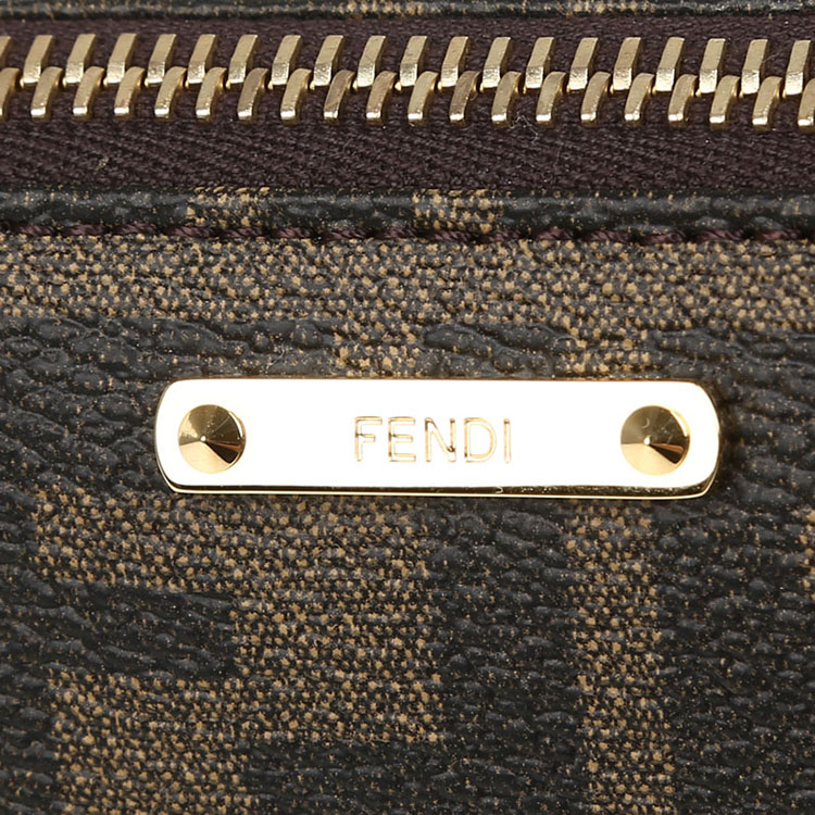 fendi/芬迪女士经典双f图案链条小手提包 pvc/配皮 8m0271