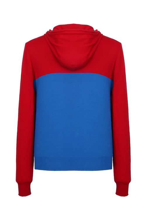 moschino/莫斯琦诺 红蓝拼色男士卫衣