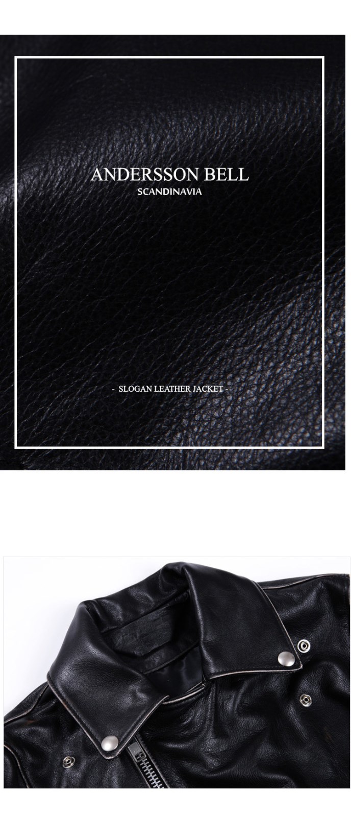 zplish/zplish slogan黑色牛皮夹克