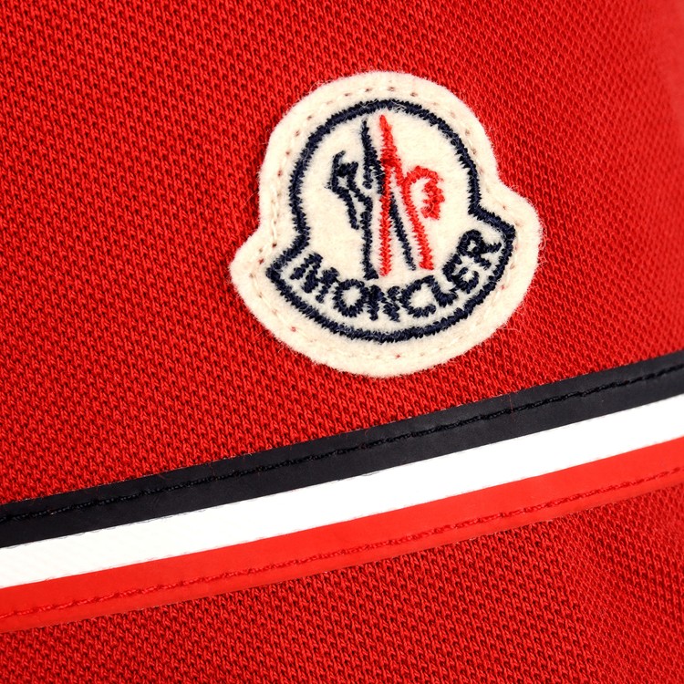 moncler/蒙克莱 男士红色短袖polo衫t恤
