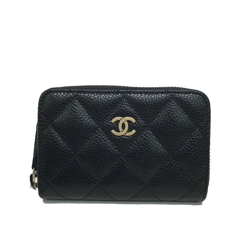 chanel/香奈儿小型皮具 a69271黑色牛皮金扣