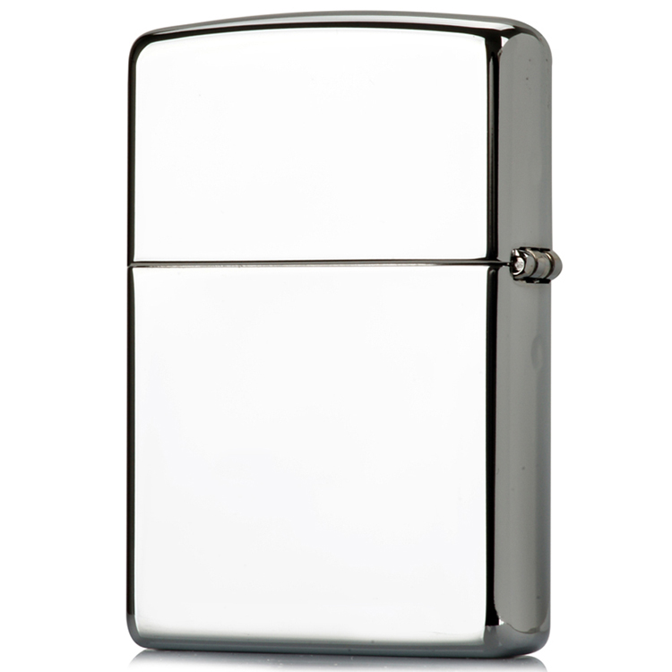 zippo打火机 经典铬印第安战士 打火机白色