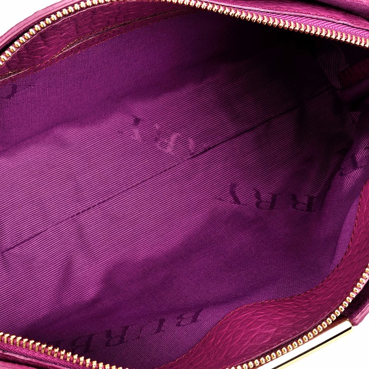 burberry/博柏利 女士牛皮压纹斜挎包单肩包 紫色3971092