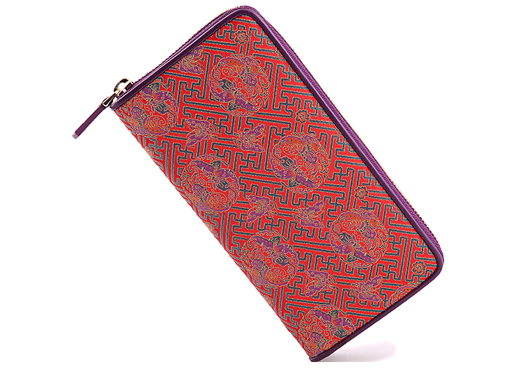 shangjiukai/上久楷宋锦女式手包桑蚕丝宋锦女士钱包