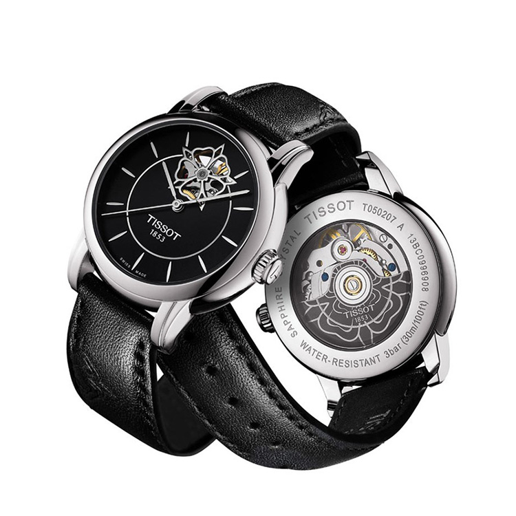 tissot/天梭手表 心媛系列皮带潮流机械女表t050.207.17.051.04