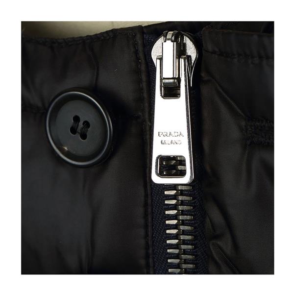 prada/普拉达 男士外套 锦纶暗拉链男士连帽羽绒服