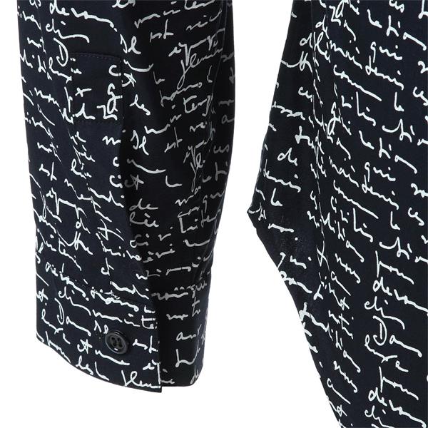 dior/迪奥 男士衬衫 艺术字母印花纯棉男士长袖衬衫